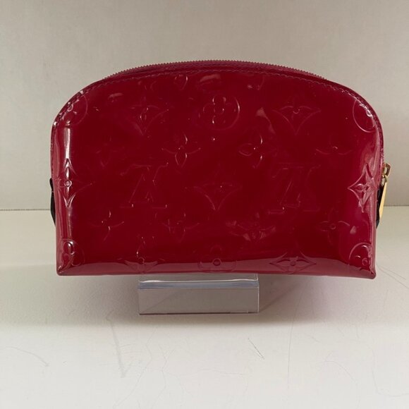 Louis Vuitton Vernis Red Makeup Pouch - Picture 1 of 11